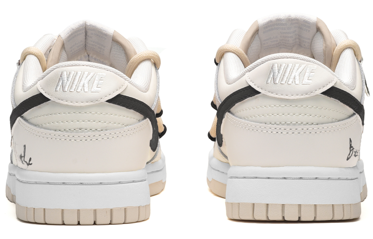 Shop Nike Dunk Low カスタム「アイスコーヒー」 DV0831-003(TeamE-男款冰美式米黑)