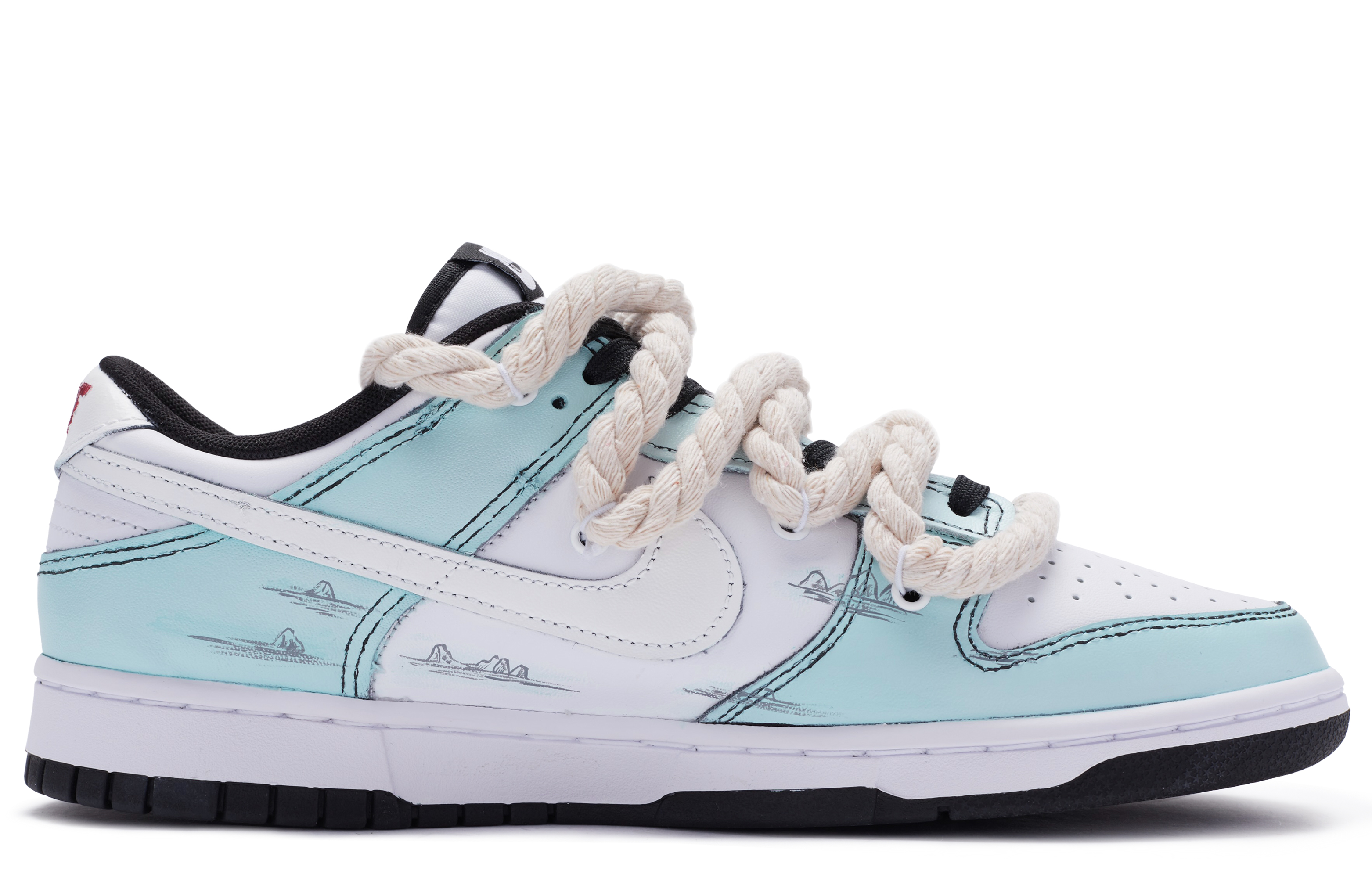 Order 【カスタムシューズ】ナイキ ダンク ロー 'イグニウ 山海 ブルー グリーン ホワイト' DD1391-100(TeamR-男款山海)