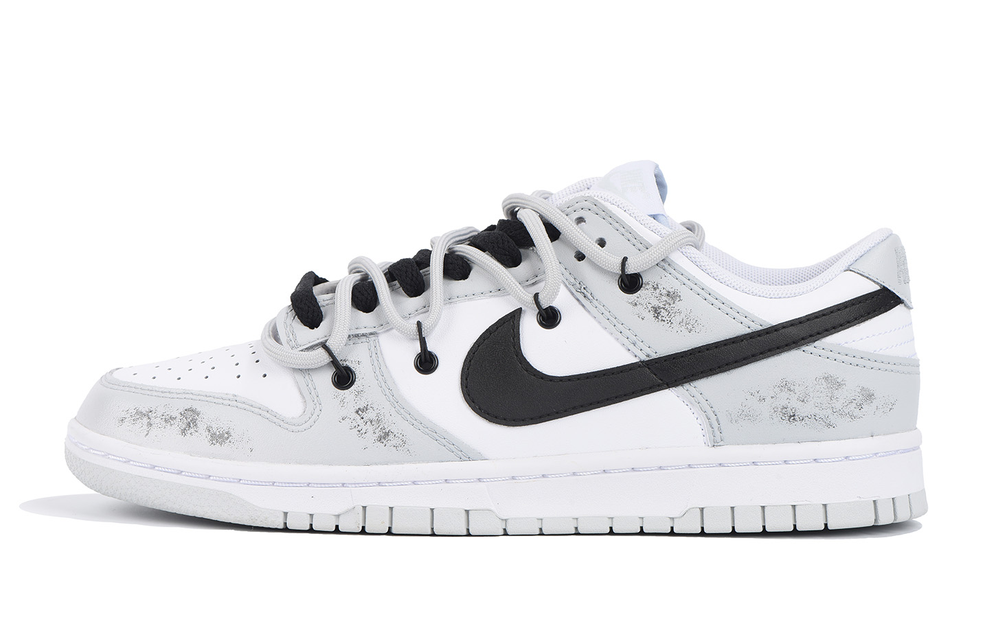 [Custom Shoes] Nike Dunk Low 'Industrial Aged Black Grey White'