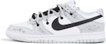 Buy Zapatillas Nike Dunk Low 'Negro Gris Blanco Envejecido Industrial' DH9765-102(Team32-女款黑灰白做旧)