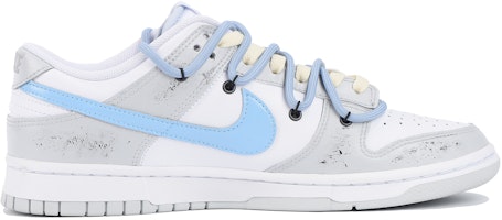 【客製化球鞋】Nike Dunk Low 老化 工業風 街頭 復古 低筒 低筒 板鞋 男款 藍灰白 Order 【客製化球鞋】Nike Dunk Low 老化 工業風 街頭 復古 低筒 低筒 板鞋 男款 藍灰白
