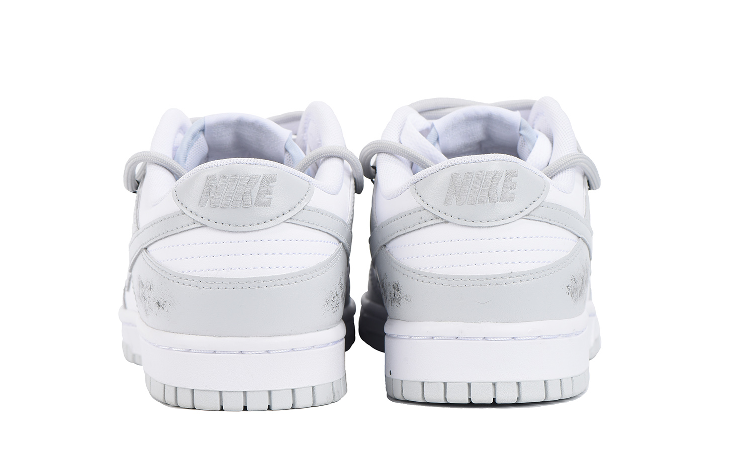 Shop [Zapatos Personalizados] Nike Dunk Low 'Gris Industrial Envejecido-Blanco' DV0831-101(Team32-男款灰白做旧)