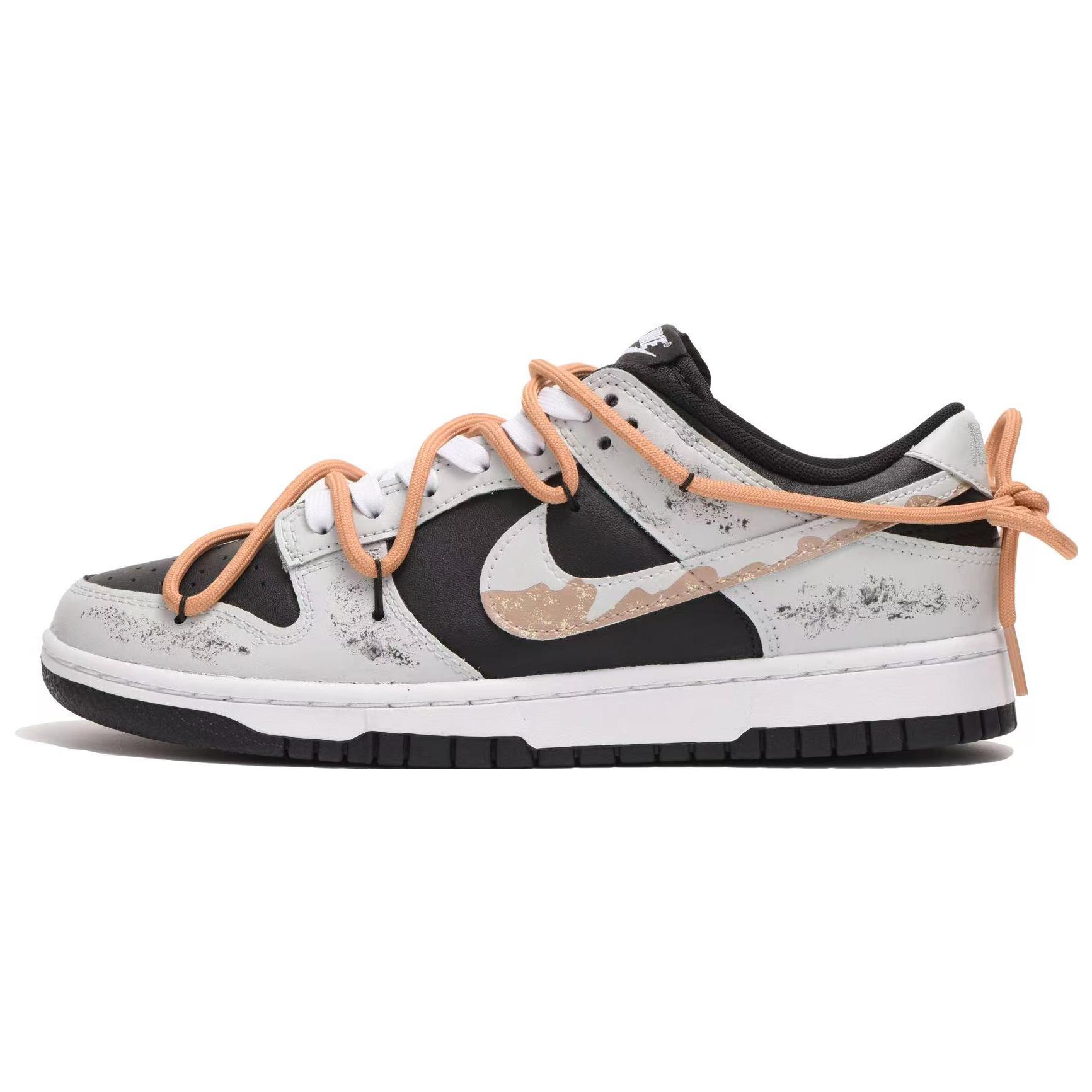 Buy 【定制球鞋】Nike Dunk Low 工業風 潮流復古 做舊 解構 低幫 板鞋 男款 黑灰