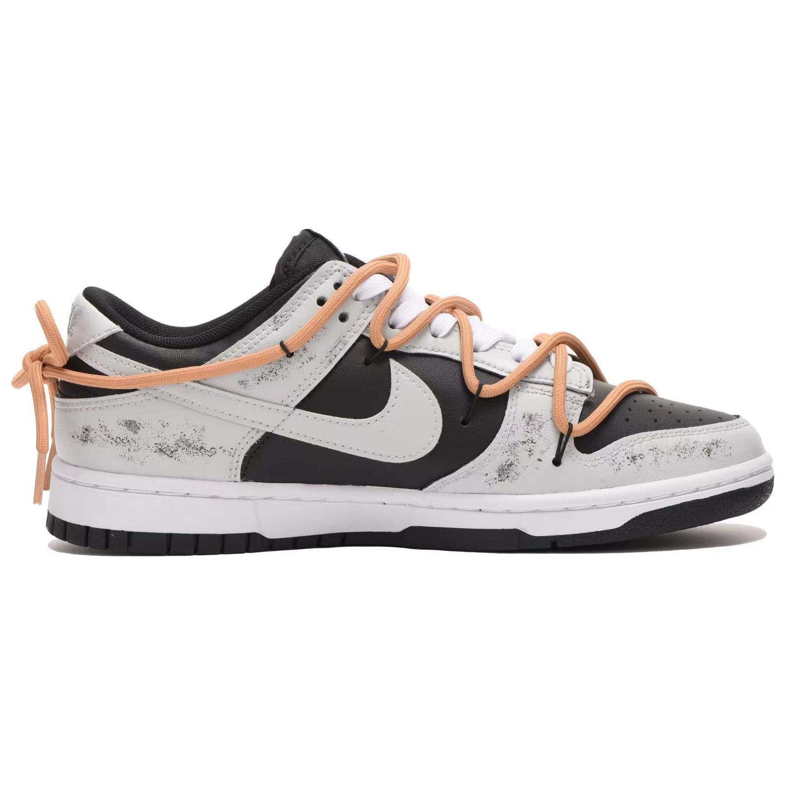 Order 【定制球鞋】Nike Dunk Low 工業風 潮流復古 做舊 解構 低幫 板鞋 男款 黑灰