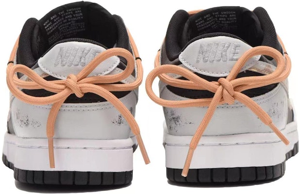 【定制球鞋】Nike Dunk Low 工業風 潮流復古 做舊 解構 低幫 板鞋 男款 黑灰 Shop 【定制球鞋】Nike Dunk Low 工業風 潮流復古 做舊 解構 低幫 板鞋 男款 黑灰