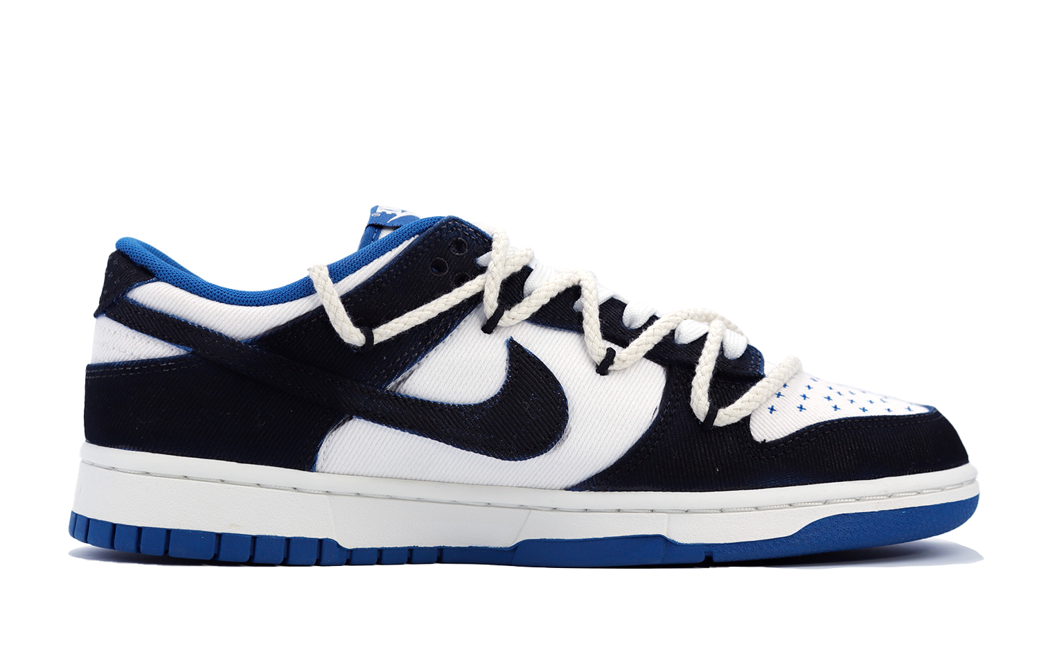 Order 【專屬訂製運動鞋】 Nike Dunk Low “工業藍” 牛仔終結者 解構 星星 街頭風 高筒 滑板鞋 男士款 黑紫色