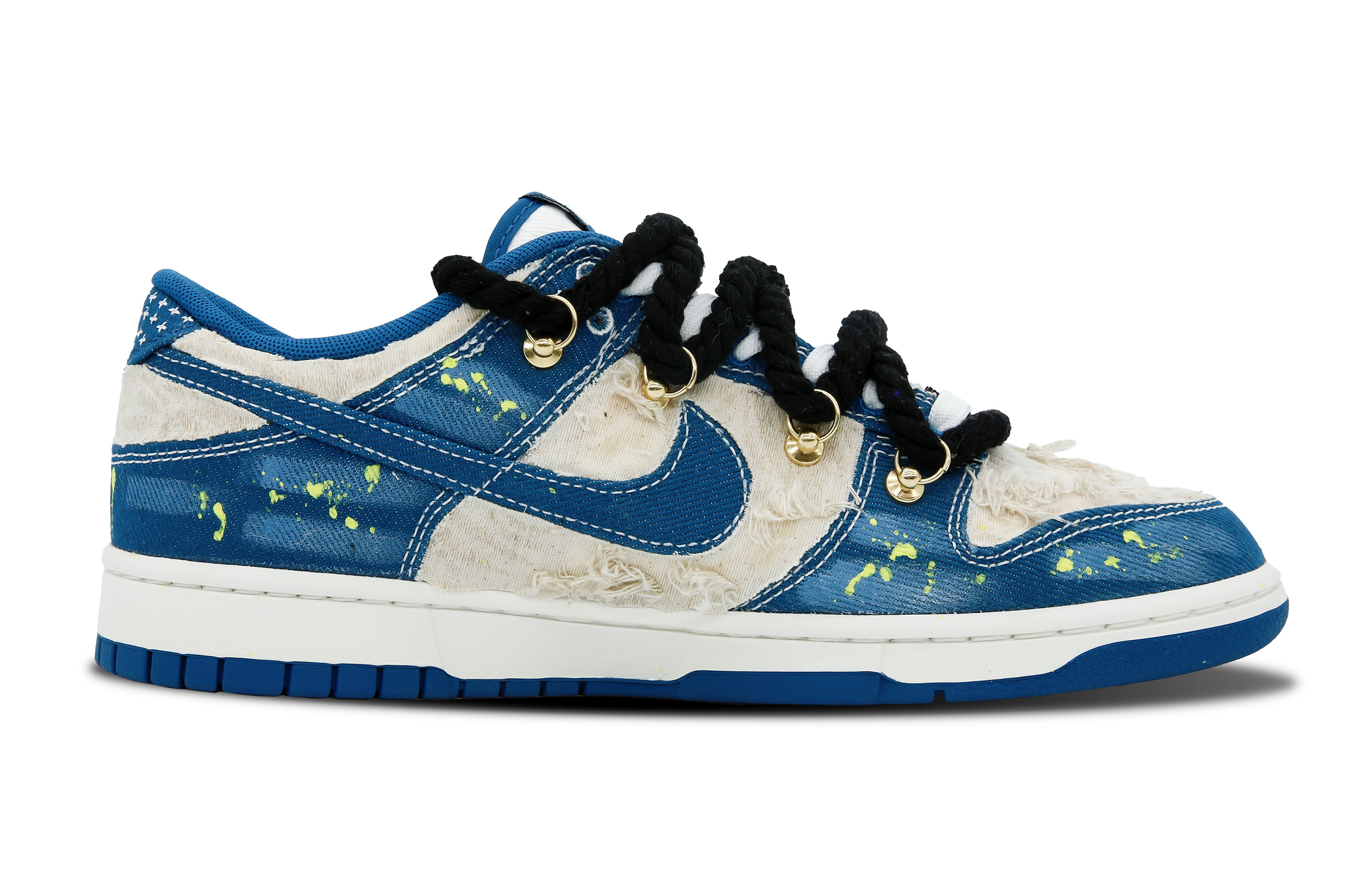 Order [定制鞋款] 耐克Dunk低帮'工业蓝' DV0834-101(Team92-男女同款月朗星稀)