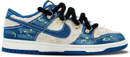 【客製球鞋】Nike Dunk Low “Industrial Blue“ 星河明亮 防滑減震 低筒 休閒鞋 男款 藍白黃 Order 【客製球鞋】Nike Dunk Low “Industrial Blue“ 星河明亮 防滑減震 低筒 休閒鞋 男款 藍白黃
