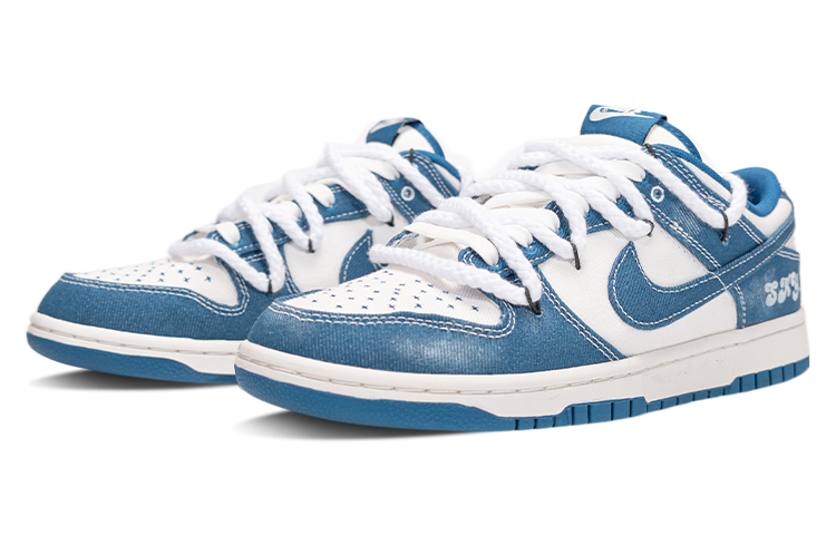 Lookbook [定制鞋款] 耐克Dunk Low ‘工业蓝’ DV0834-101(Team拾陆-牛仔天空男女同款)