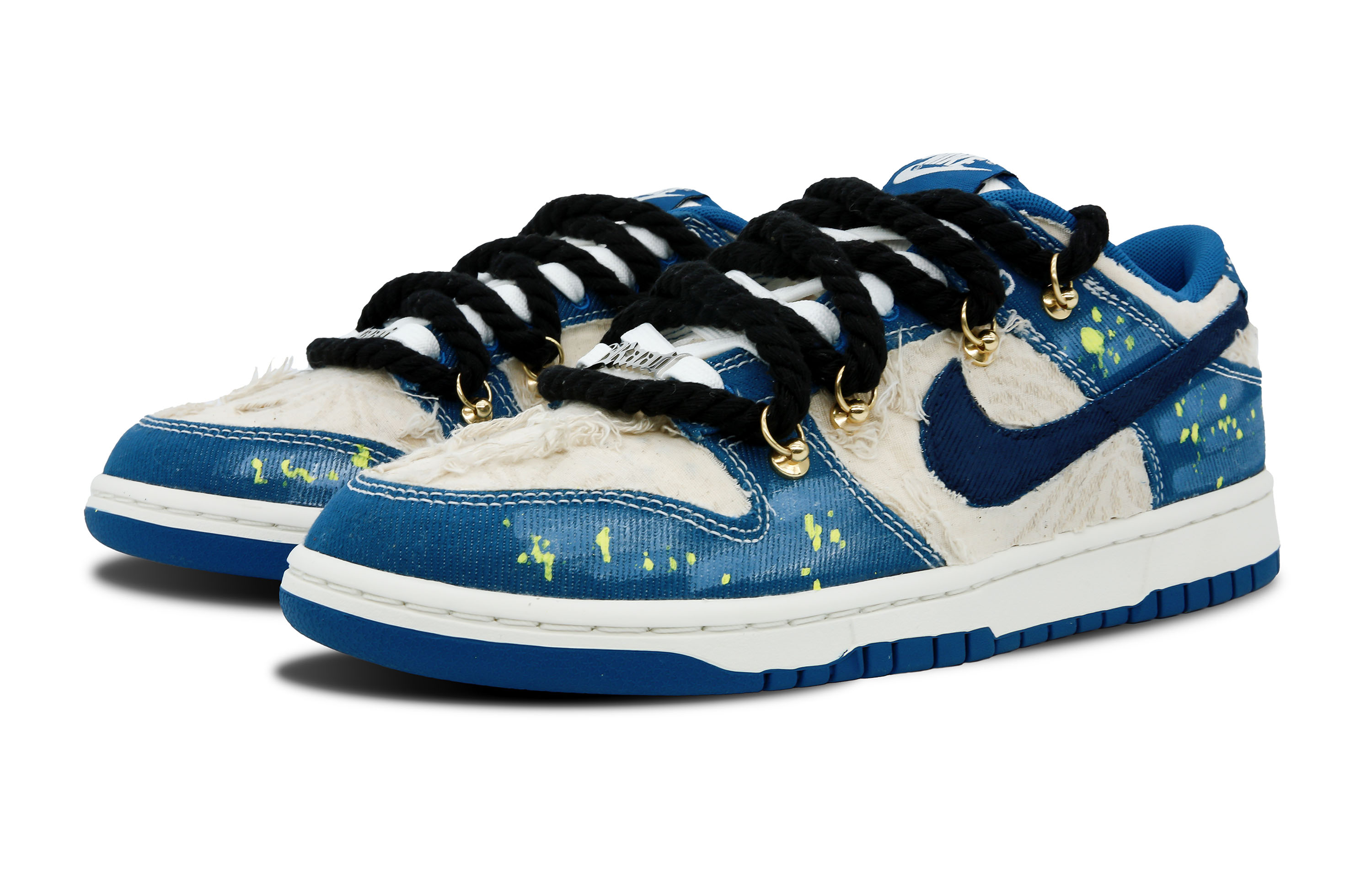 Lookbook [定制鞋款] 耐克Dunk低帮'工业蓝' DV0834-101(Team92-男女同款月朗星稀)