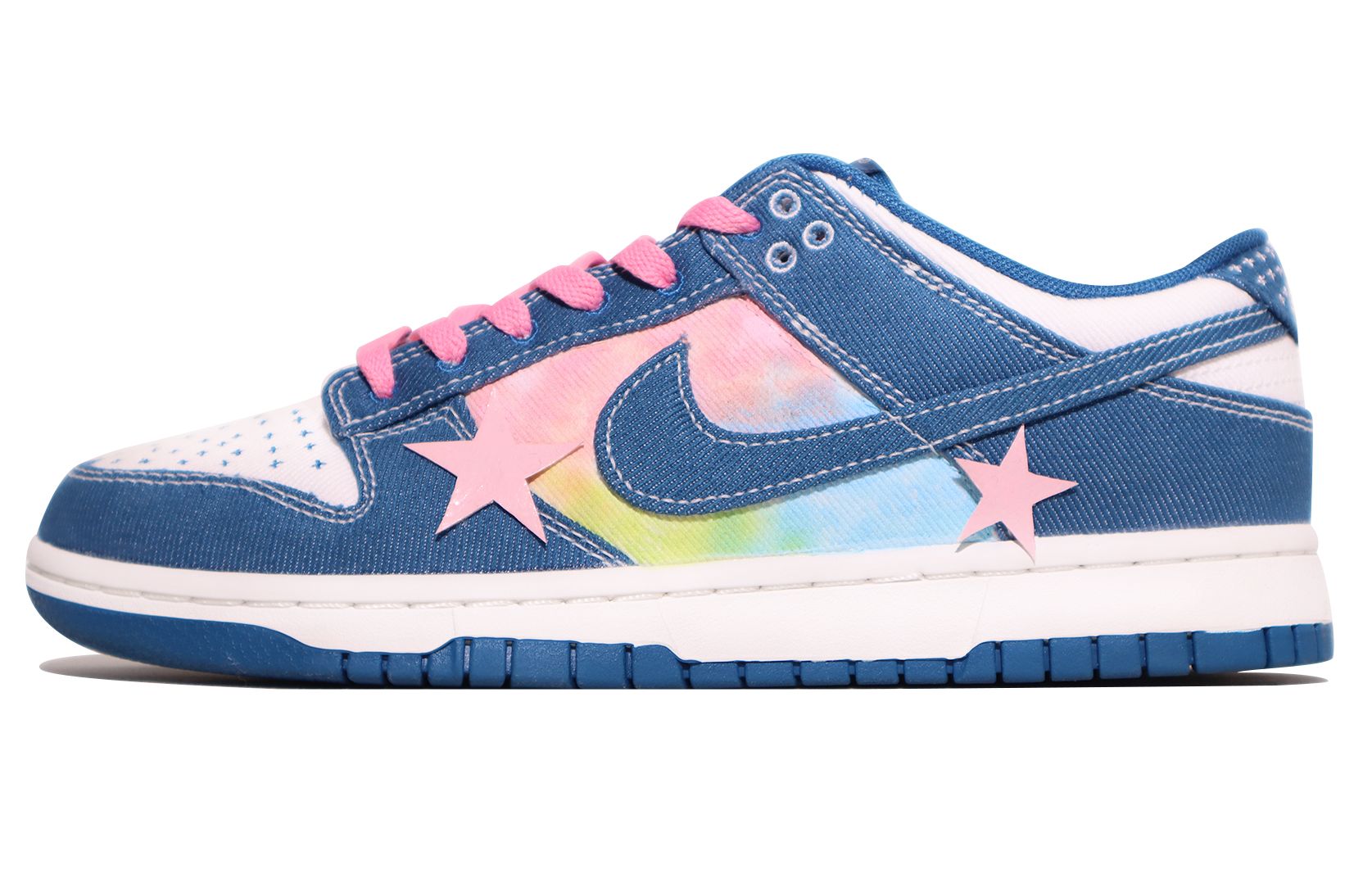 Buy 【カスタムシューズ】ナイキ ダンク ロー「インダストリアルブルーデニムタイダイ」 DV0834-101(TeamX-牛仔扎染三色)