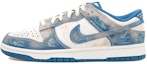 Buy 나이키 덩크 로우 '인더스트리얼 블루 디스트레스드 데님' (커스텀) DV0834-101(Team拾玖-蓝色做旧S-BOX)