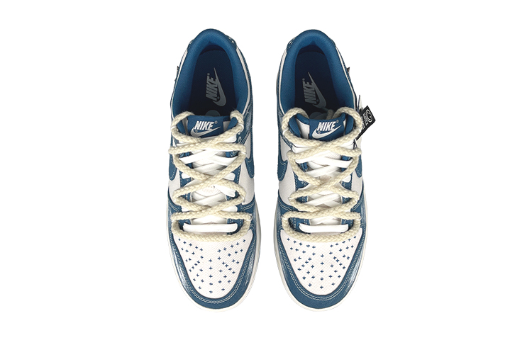 Shop [定制鞋款] 耐克Dunk Low '工业蓝微笑' DV0834-101(Team叁-男蓝冠解SBOX)