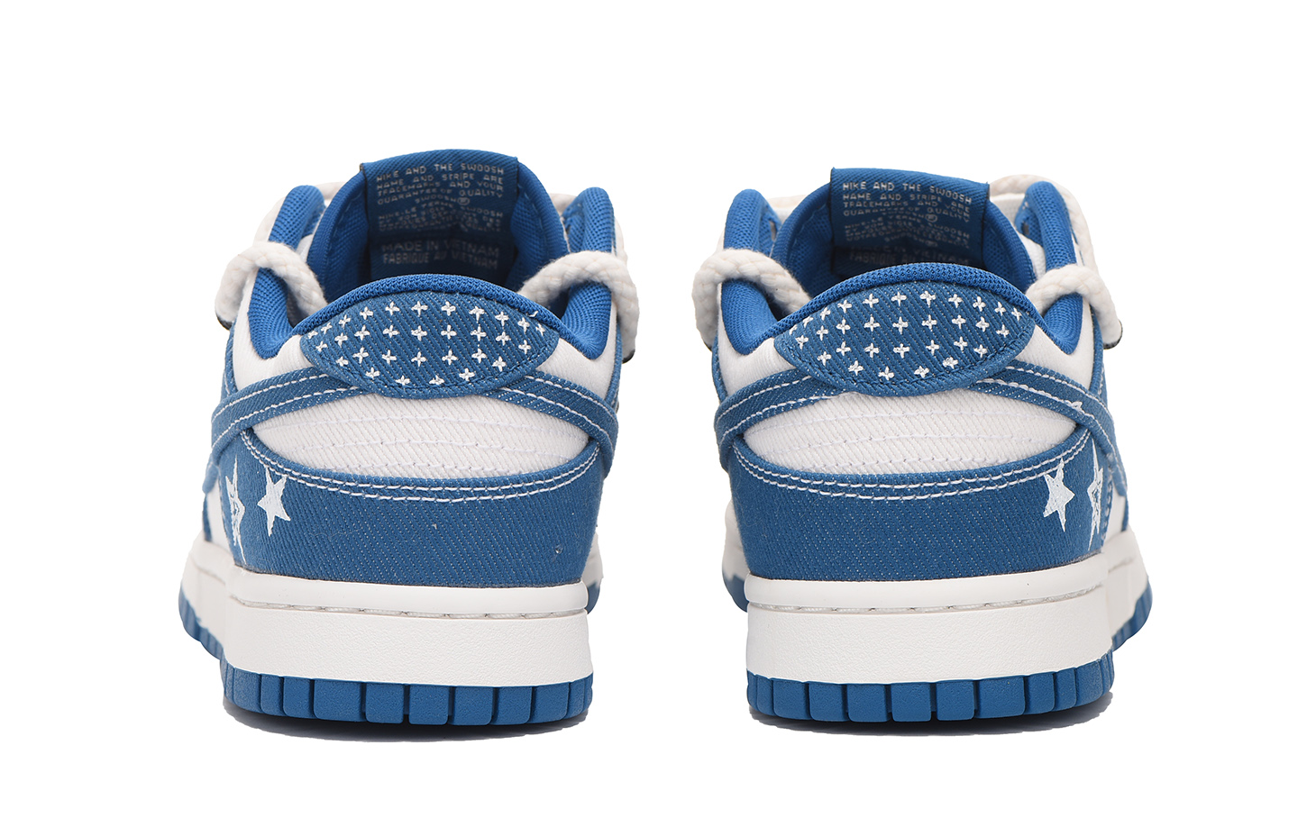 Shop 【定制鞋款】耐克Dunk Low '工业蓝星丹宁' DV0834-101(Team32-男款星星牛仔)