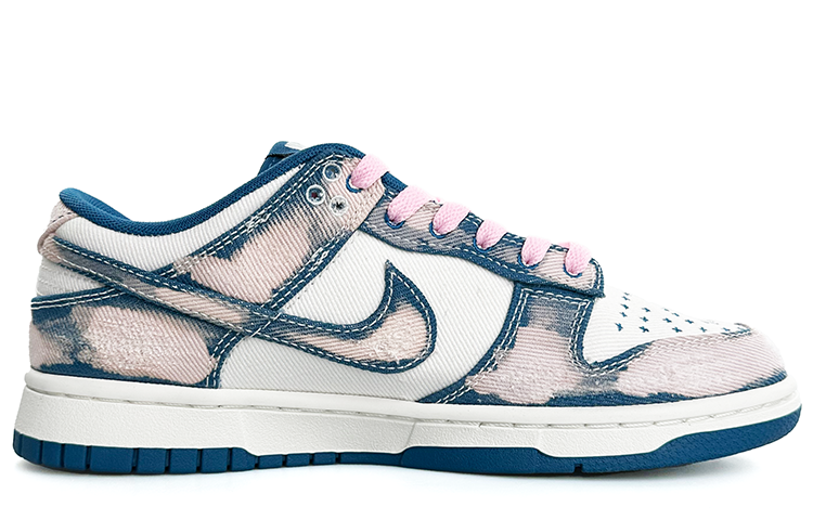 Order ナイキ ダンク ロー "インダストリアルブルー ウォッシュピンク" (カスタム) DV0834-101(Team13-牛仔蓝)