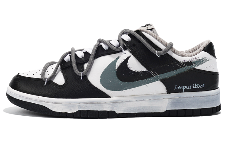 Buy [Sneaker Kustom] Nike Dunk Low 'Industrial Deconstructed Hitam Putih Abu-Abu' FD0661-100(TeamI-男款影灰双钩L黑白灰)