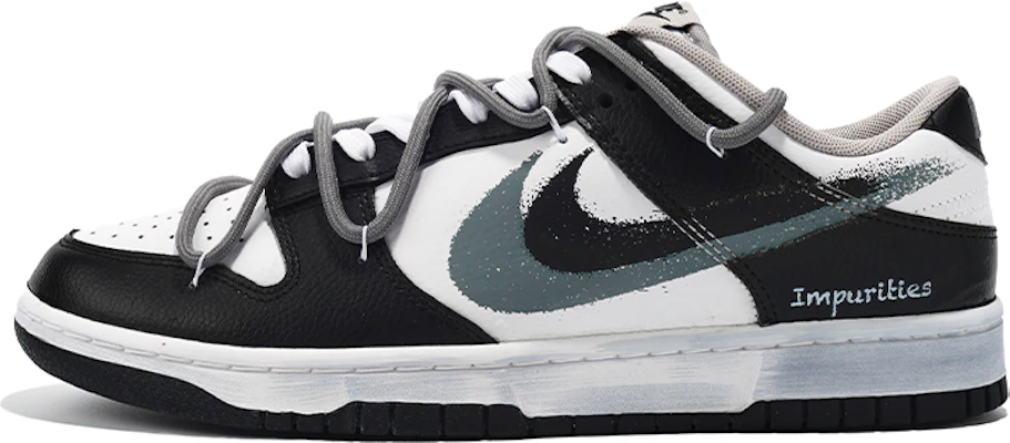 나이키 덩크 로우 '인더스트리얼 디컨스트럭티드 블랙 화이트 그레이' (커스텀) FD0661-100(TeamI-男款影灰双钩L黑白灰) Buy 나이키 덩크 로우 '인더스트리얼 디컨스트럭티드 블랙 화이트 그레이' (커스텀) FD0661-100(TeamI-男款影灰双钩L黑白灰)