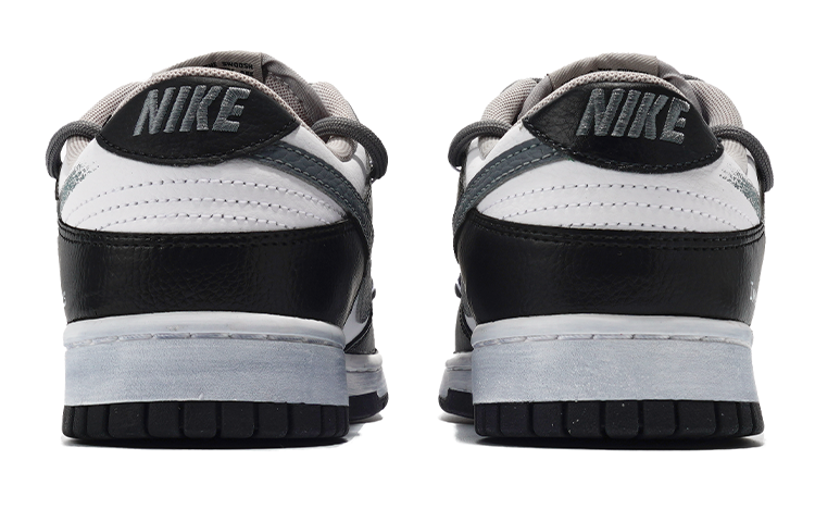 Shop [Sneaker Kustom] Nike Dunk Low 'Industrial Deconstructed Hitam Putih Abu-Abu' FD0661-100(TeamI-男款影灰双钩L黑白灰)