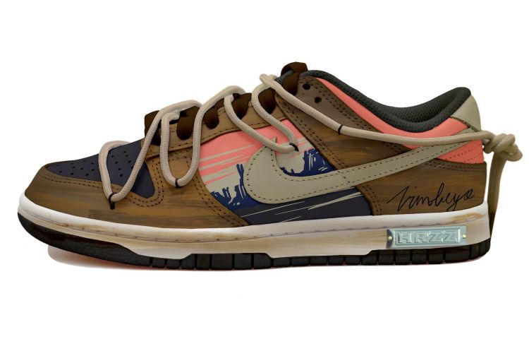 Buy [Kasurtelahubahsuai] Nike Dunk Low 'Grafiti Industri Hitam Coklat Merah' DD1391-100(Team拾玖-复古工业S-BOX）