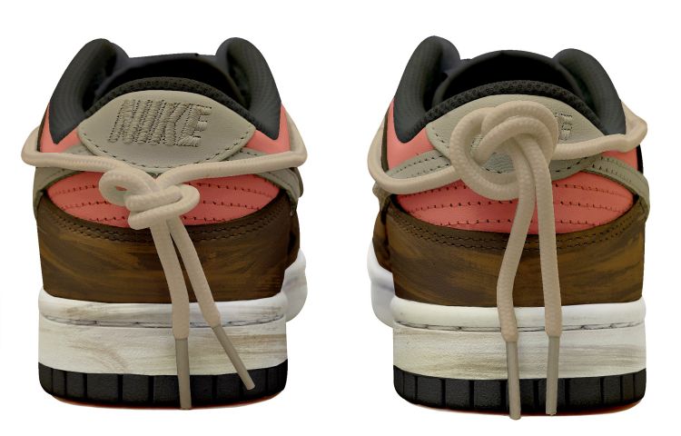 Shop [Kasurtelahubahsuai] Nike Dunk Low 'Grafiti Industri Hitam Coklat Merah' DD1391-100(Team拾玖-复古工业S-BOX）