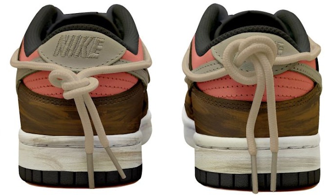 【訂製球鞋】Nike Dunk Low 復古工業風 字母 HRZZ 塗鴉 解構鞋帶 禮盒 低筒板鞋 男款 黑棕紅 Shop 【訂製球鞋】Nike Dunk Low 復古工業風 字母 HRZZ 塗鴉 解構鞋帶 禮盒 低筒板鞋 男款 黑棕紅