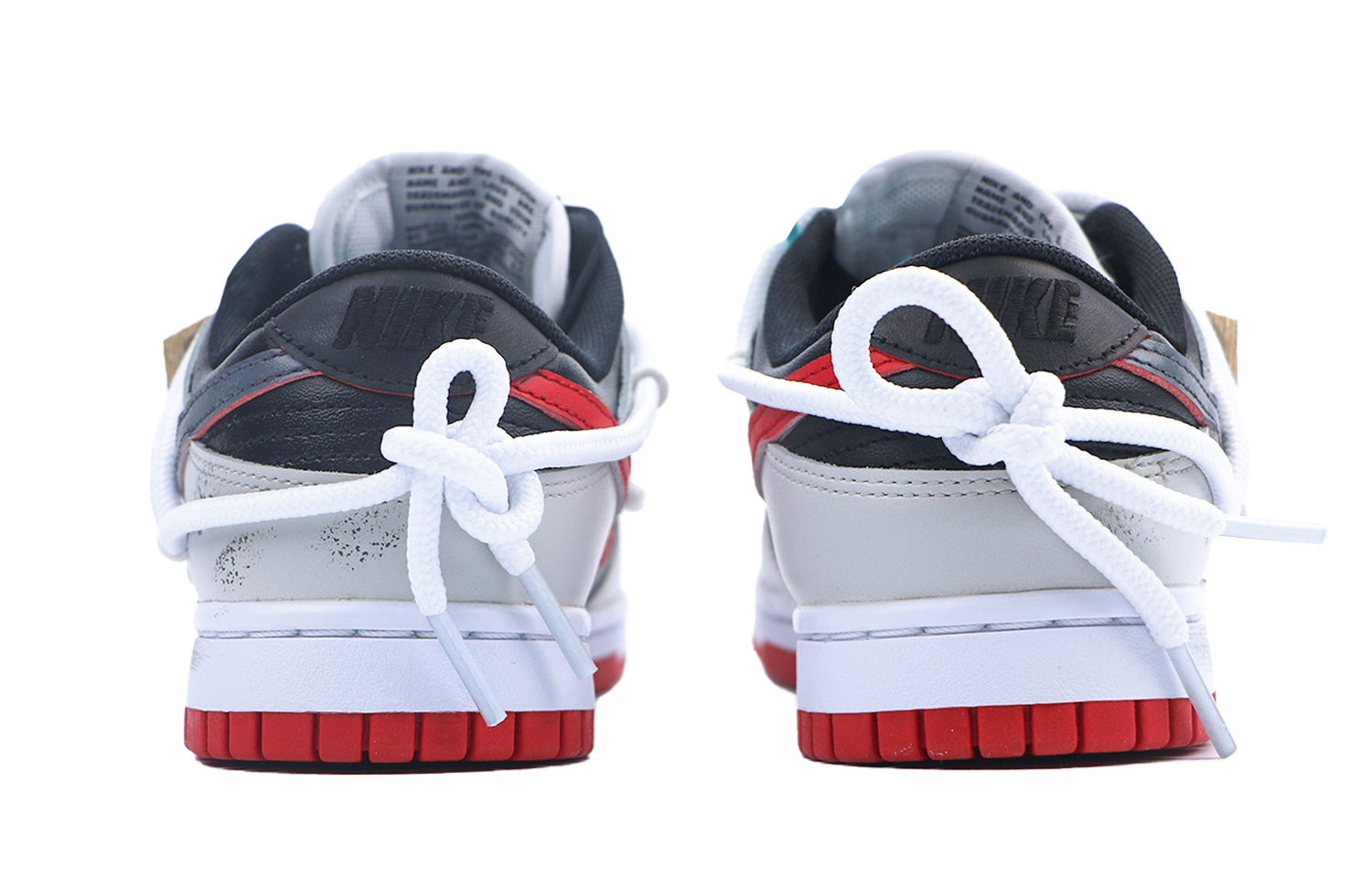 Shop 【定制球鞋】Nike Dunk Low 工業廢土 末日 末世感 未來主義 戰損 反烏托邦 低幫 板鞋 男女同款 黑灰紅