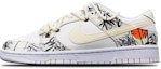 Buy 【定制球鞋】 Nike Dunk Low 國潮 中國風 水墨竹林仙鶴 Vibe 解構雙鞋帶 限量特殊鞋盒 低幫 板鞋 GS 米白綠