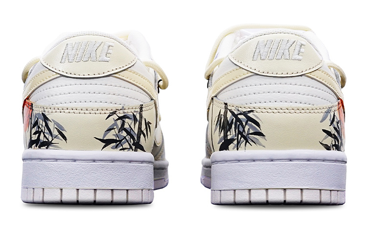 Shop [Custom Shoes] Nike Dunk Low 'Ink Bamboo Crane'