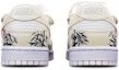 Shop 【定制球鞋】 Nike Dunk Low 國潮 中國風 水墨竹林仙鶴 Vibe 解構雙鞋帶 限量特殊鞋盒 低幫 板鞋 GS 米白綠