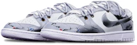 Shop 【定制球鞋】Nike Dunk Low (GS) 國潮 中國風 水墨小仙鶴 Vibe 解構 雙鞋帶 特殊鞋盒 板鞋 黑白灰