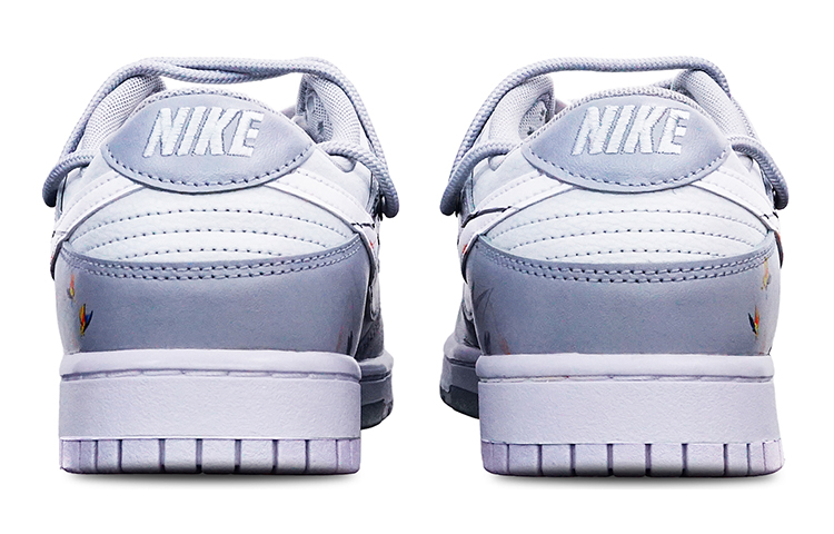 Shop 【定制球鞋】Nike Dunk Low 國潮 中國風 水墨蘭花 Vibe 解構 雙鞋帶 特殊鞋盒 低幫 板鞋 GS 黑白灰