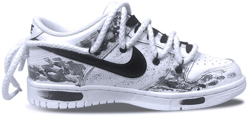 【訂製球鞋】Nike Dunk Low 水墨熊貓 國風 情侶 復古 休閒 低幫 板鞋 GS 黑白 Order 【訂製球鞋】Nike Dunk Low 水墨熊貓 國風 情侶 復古 休閒 低幫 板鞋 GS 黑白