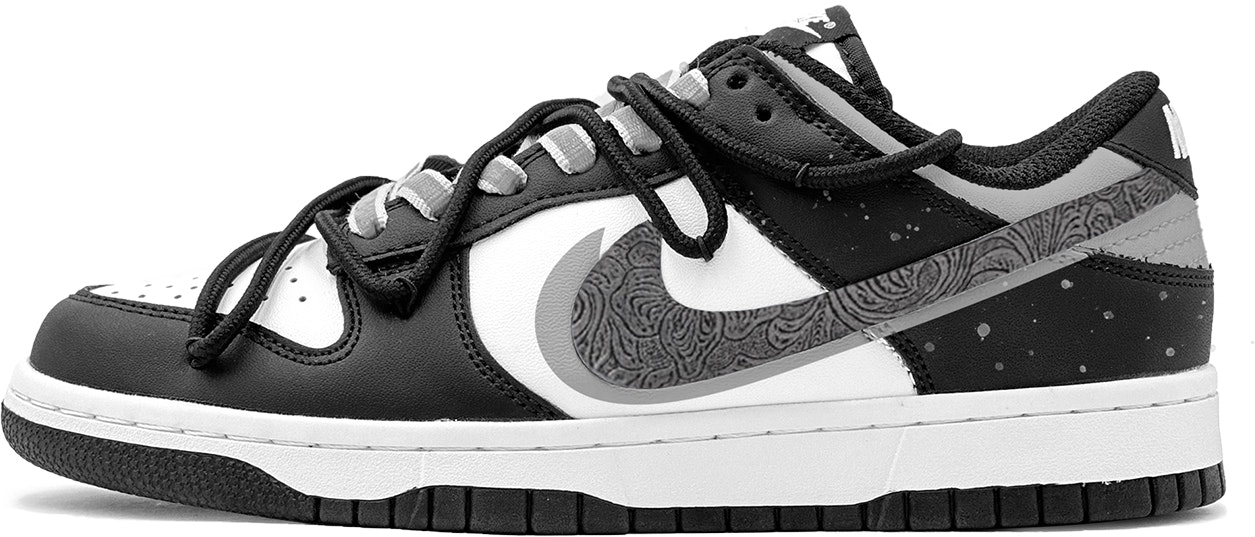 custom-shoes-nike-dunk-low-ink-splash-copper-swoosh