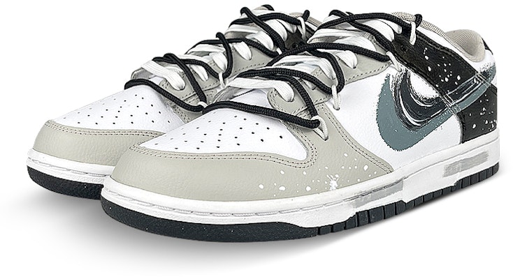 【定制球鞋】Nike Dunk Low 國風 解構 潑墨 水墨 雙鉤 禮盒 低筒 板鞋 男款 黑白灰 Lookbook 【定制球鞋】Nike Dunk Low 國風 解構 潑墨 水墨 雙鉤 禮盒 低筒 板鞋 男款 黑白灰