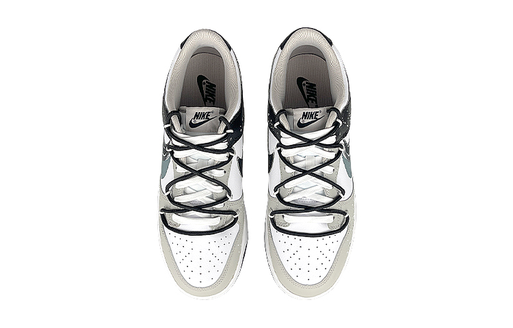 Shop [Sepatu Kustom] Nike Dunk Low 'Ink Splatter' FD0661-100(Team47-男双勾泼墨SBOX)