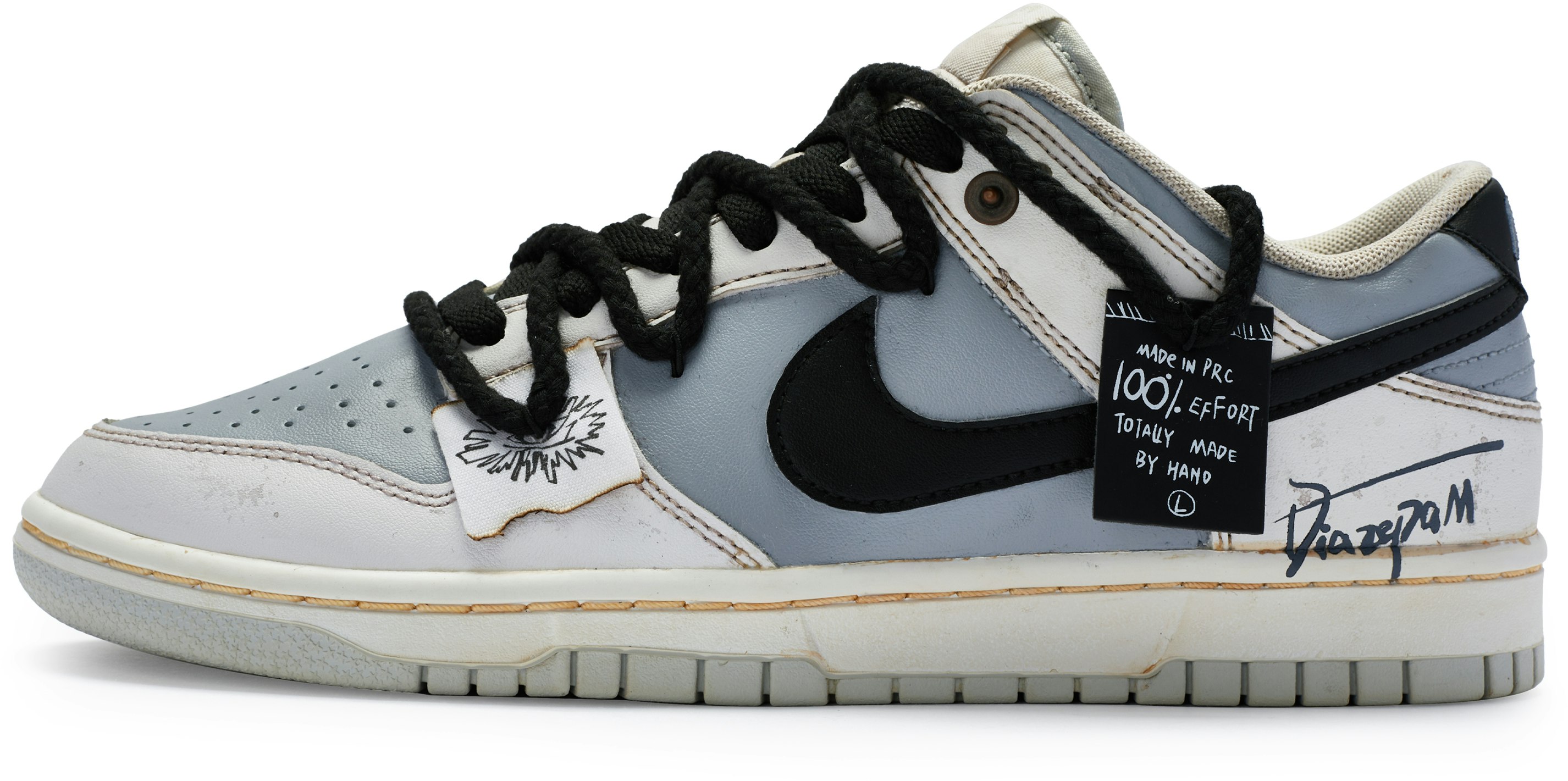 custom-shoes-nike-dunk-low-insomnia-white-grey-black