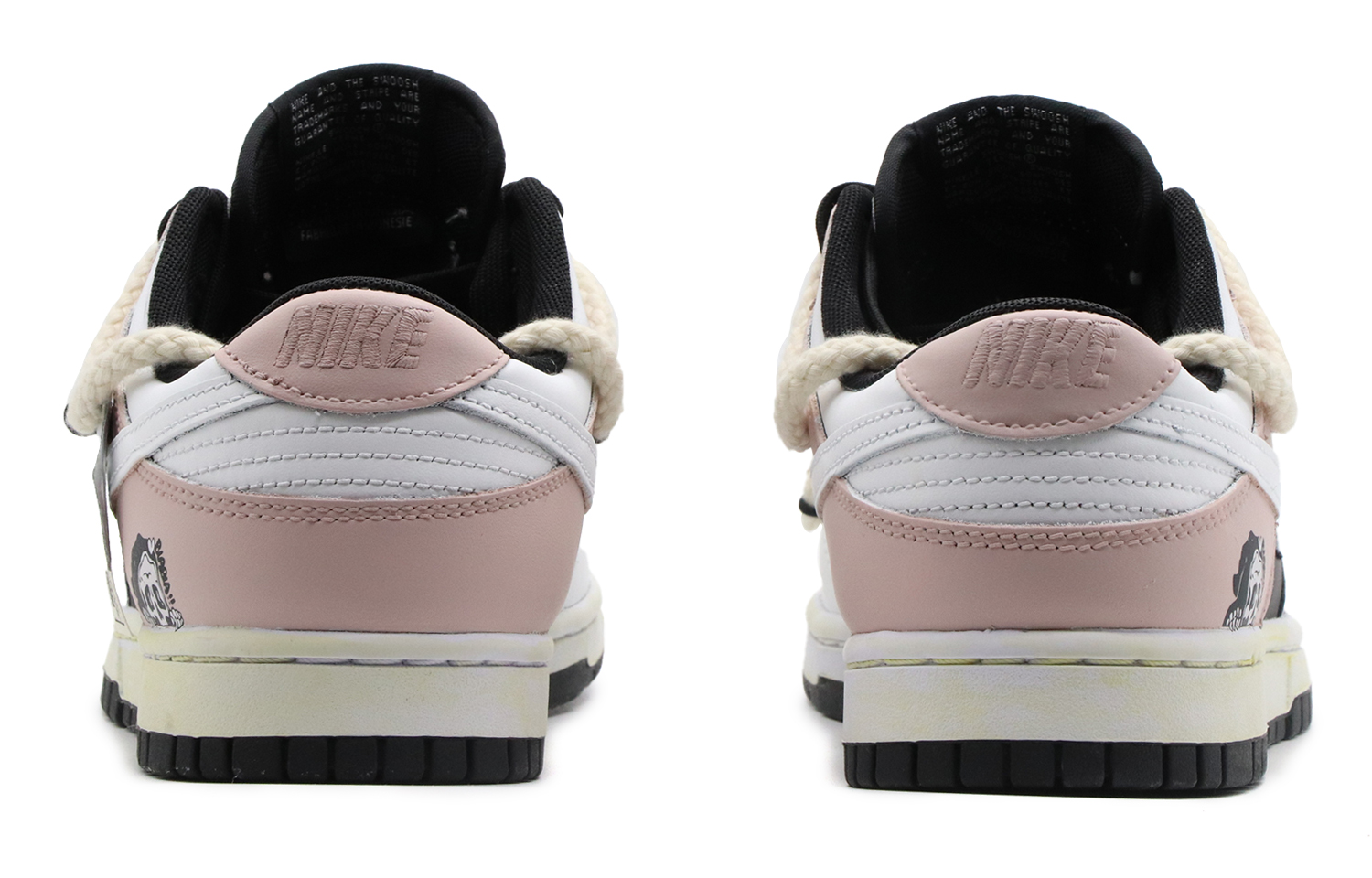 Purchase [Sepatu Custom] Nike Dunk Low 'Panda Berry Terbalik' DD1391-100(Team57-男款莓你不行)