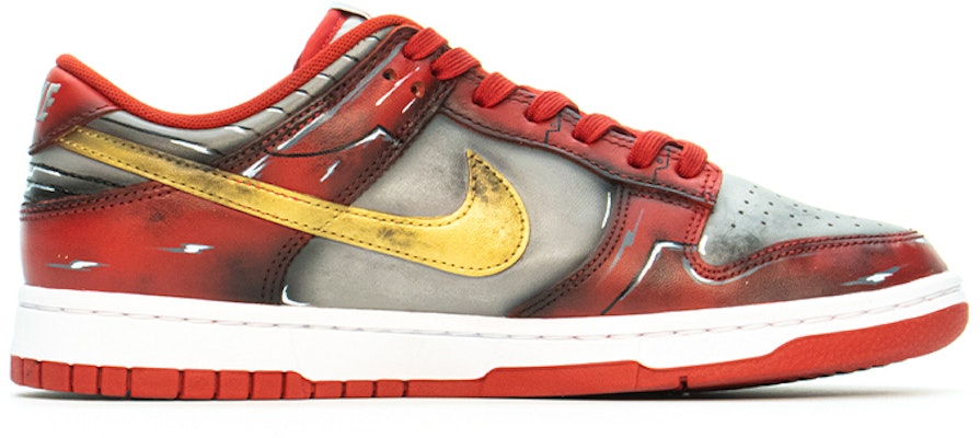 【客製化球鞋】Nike Dunk Low 超級英雄 鋼鐵人 6天到貨 低筒 板鞋 男款 紅灰 Order 【客製化球鞋】Nike Dunk Low 超級英雄 鋼鐵人 6天到貨 低筒 板鞋 男款 紅灰