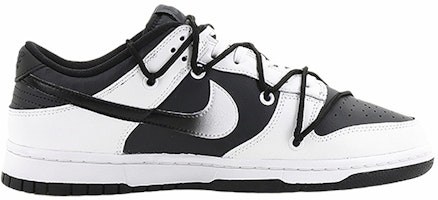 【定制球鞋】Nike Dunk Low 鐵索連環 潮流穿孔 復古 防滑輕便 低筒 板鞋 男款 黑白 Order 【定制球鞋】Nike Dunk Low 鐵索連環 潮流穿孔 復古 防滑輕便 低筒 板鞋 男款 黑白
