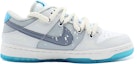 Order 【定制球鞋】 Nike Dunk Low 海島冰茶 高街塗鴉 解構鞋帶 防滑耐磨 低幫 板鞋 男女同款 藍灰白