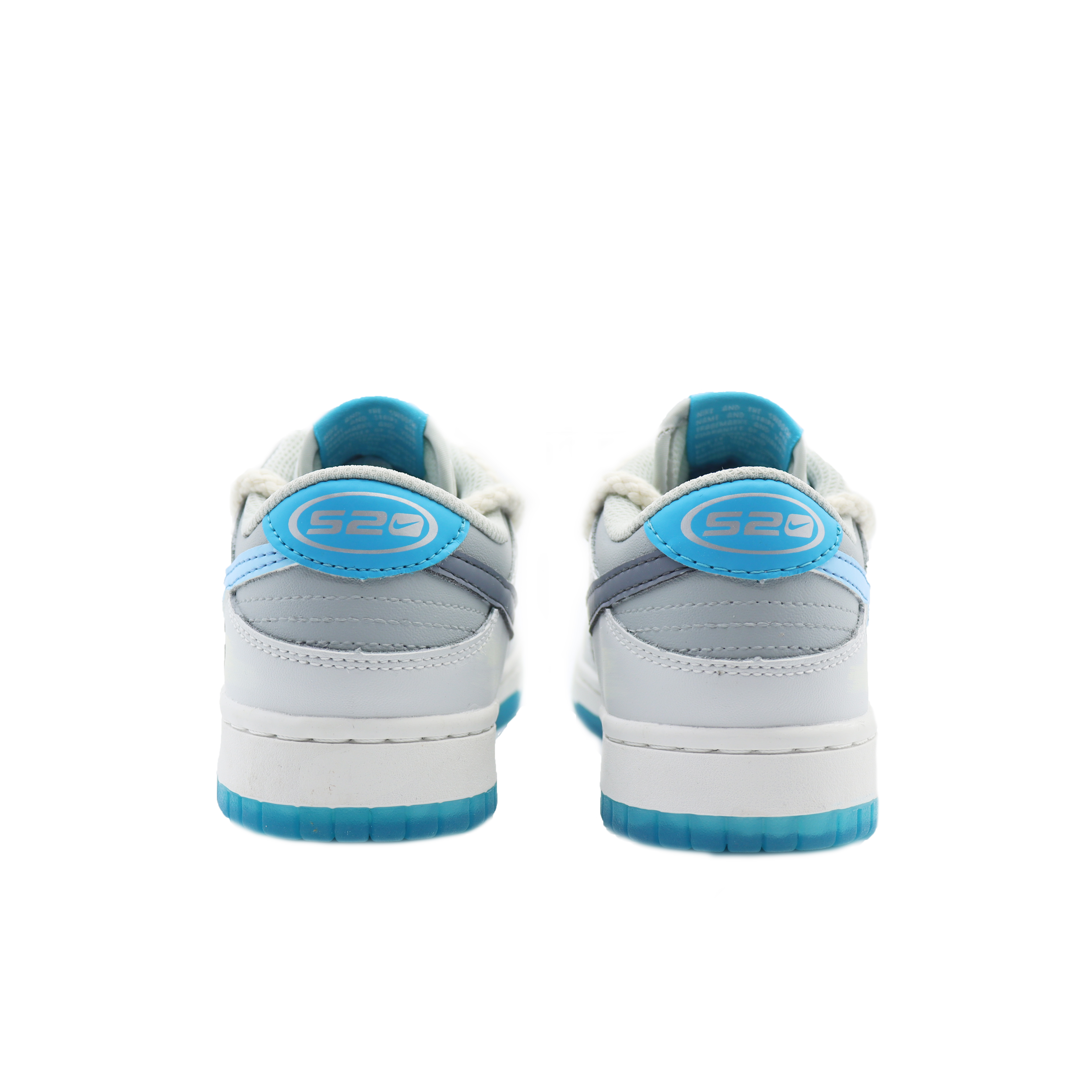 Purchase 【定制球鞋】 Nike Dunk Low 海島冰茶 高街塗鴉 解構鞋帶 防滑耐磨 低幫 板鞋 男女同款 藍灰白