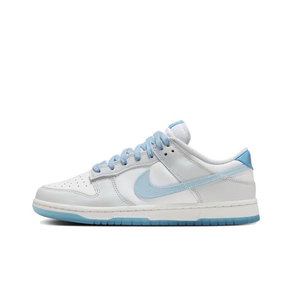 Sizing 【定制球鞋】 Nike Dunk Low 海島冰茶 高街塗鴉 解構鞋帶 防滑耐磨 低幫 板鞋 男女同款 藍灰白