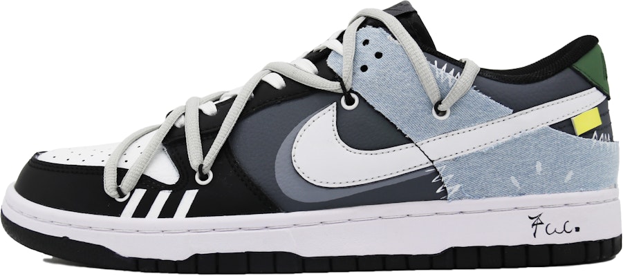 【客製化球鞋】Nike Dunk Low 綠洲天堂藍色 解構 牛仔 貼布 街頭 潮流 低筒 橡膠鞋 GS 黑白灰 Buy 【客製化球鞋】Nike Dunk Low 綠洲天堂藍色 解構 牛仔 貼布 街頭 潮流 低筒 橡膠鞋 GS 黑白灰