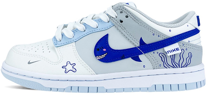 나이키 덩크 로우 '아이보리 하이퍼 로얄 오션 그라피티' (커스텀) FB1843-141(Team40-GS海底世界蓝) Buy 나이키 덩크 로우 '아이보리 하이퍼 로얄 오션 그라피티' (커스텀) FB1843-141(Team40-GS海底世界蓝)