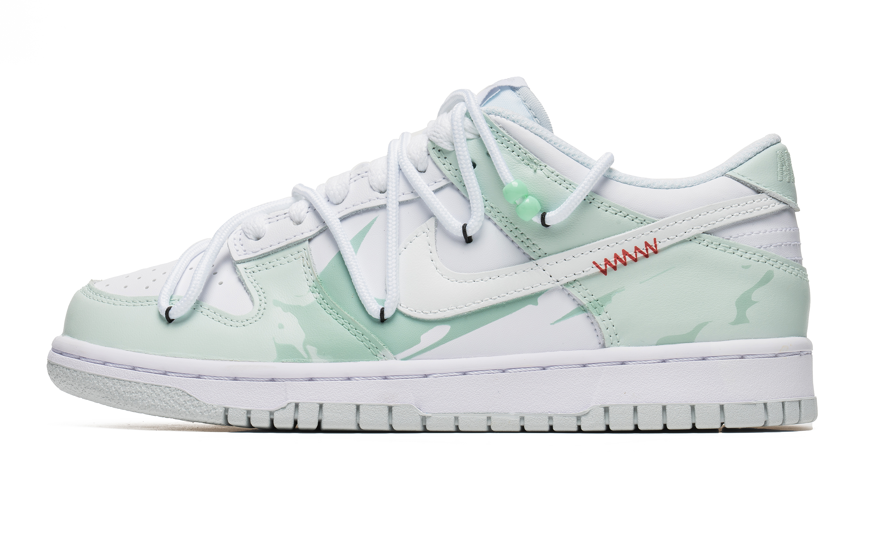 Buy [Zapatillas Personalizadas] Nike Dunk Low 'Jade Ink Swoosh' DH9765-102(Team22-碧玉七夕A-BOX)