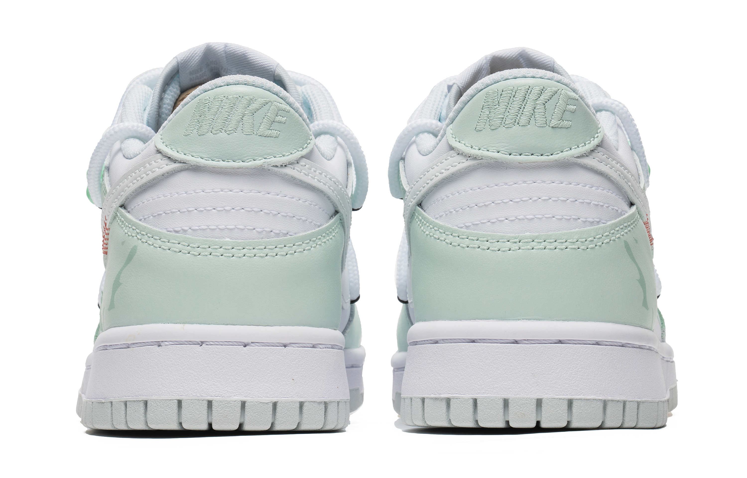 Shop [Zapatillas Personalizadas] Nike Dunk Low 'Jade Ink Swoosh' DH9765-102(Team22-碧玉七夕A-BOX)