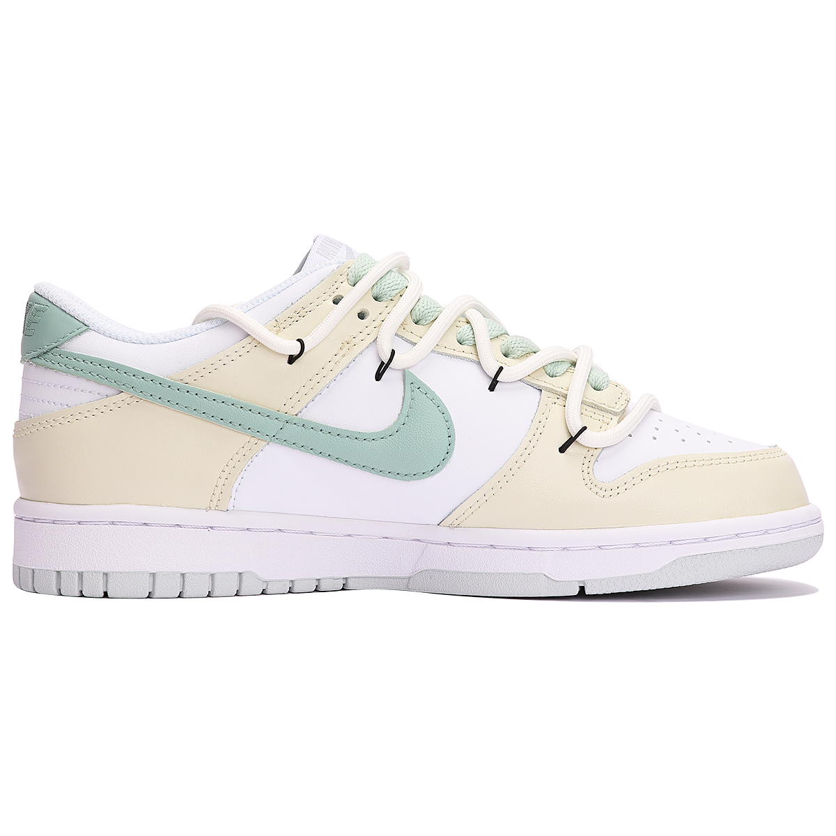 Order 나이키 덩크 로우 '자스민 밀크커피 옐로우그린' (커스텀) DH9765-102(TeamThree-女款茉莉奶咖黄绿)