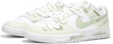 Lookbook 【訂製籃球鞋】Nike Dunk Low 火心 茉莉奶綠 高級 簡約 解構綁帶 低筒 板鞋 男款 白綠色