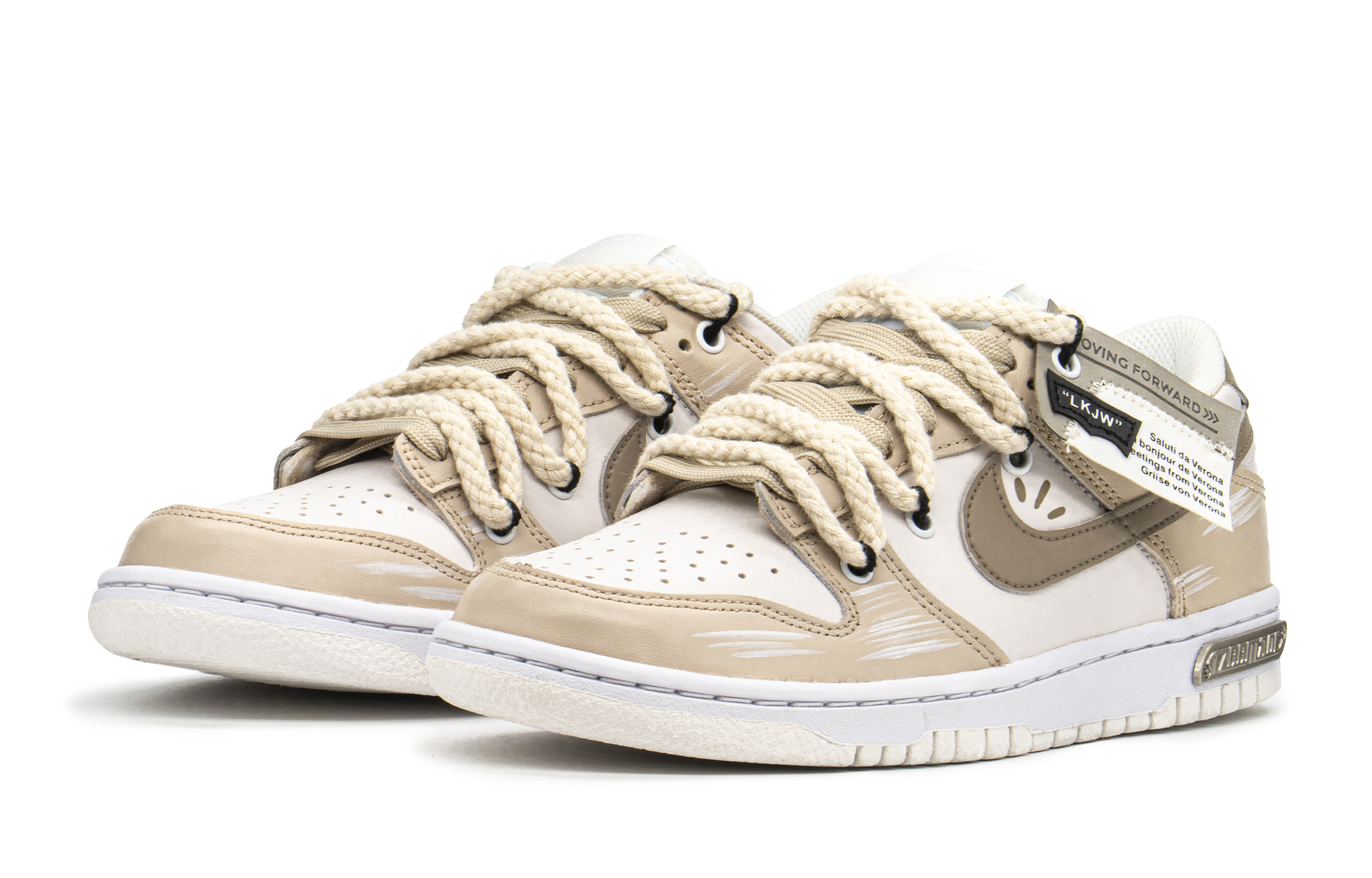 Lookbook 나이키 덩크 로우 '젤리 베이지' (커스텀) DH9765-100(TeamA-DK女果冻S-BOX)