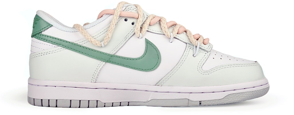 【訂製球鞋】Nike Dunk Low 杰拉小貓 解構 防滑耐磨 低幫 板鞋 GS 奶綠 Order 【訂製球鞋】Nike Dunk Low 杰拉小貓 解構 防滑耐磨 低幫 板鞋 GS 奶綠